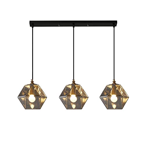 Suspension Polygon Glass anti-éblouissement, lustre réglable pour corriger les plafonds bas
