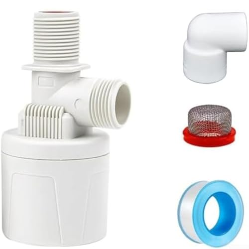 Yuanpgky Valvola a galleggiante per controllo automatico del livello dell'acqua, ingresso da 2,5 cm, nylon PA66 e acciaio inossidabile, per uso alimentare, per una costruzione duratura, per serbatoi