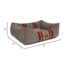   PENDLETON-Vintage-Camp-Berber-Kuddler-Dog-Bed-Umber-Large-36-w-x-27-d-x-10-h