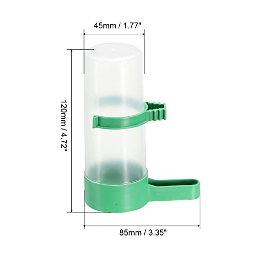 PATIKIL Automatic Pigeon Feeder, 4 Pack Bird Cage Waterer Hanging Drinker Large Water Dispenser for Parrot Drinking Green - Image 2
