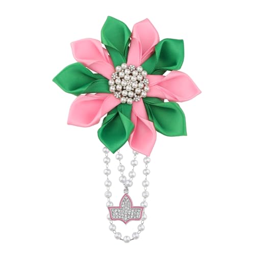 Image of POTIY Pink and Green Sorority Gift Pink Green Brooch Pin Graduation Gifts for Women