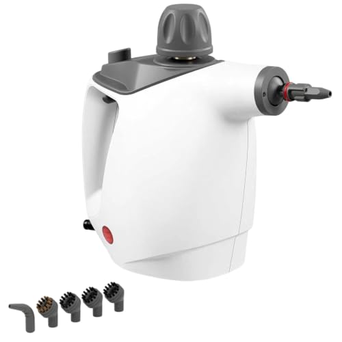Handheld Steam Cleaner 500ml Portable Steam Cleaner Multi-Purpose Portable SteamerGrayish white