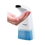 [Dispensador automático de jabón]:Espumador con sensor de alta precisión, la respuesta del sensor infrarrojo es de aproximadamente 0,26 segundos y la distancia de detección es inferior a 0,26 segundos. Simplemente coloque la mano debajo del pico y saldrá la espuma del jabón, lo que facilita el uso de los niños y es más higiénico que los dispensadores tradicionales.