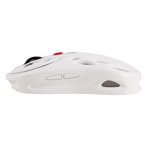 Image of Arctic Fox Alien-X Gaming Wireless Mouse, Tri-Mode (2.4G /Bluetooth /Wired), 4800 DPI, 1000Hz Ergonomic Hollow RGB Rechargeable Type-C for Mac /Laptop /iPad /Office (Star White)