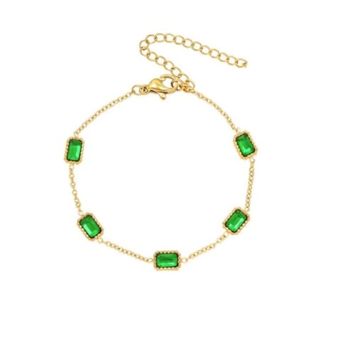 Bracelet émeraude carrée or 14 carats : le choix durable qui ne ternit pas