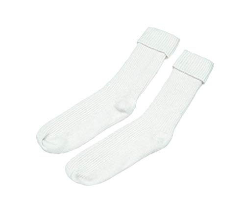 Oxfords Cashmere Bettsocken aus reinem Kaschmir für Damen, Weiß Cover