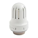 Zilimontt Cabezal termostático del radiador para la válvula de control de calefacción central, Conexión roscada M30x1.5, Cabeza termostática de protección contra heladas, Herramienta TRV de plástico+