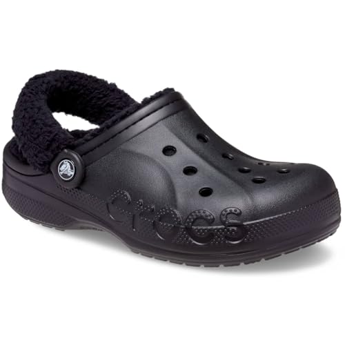 Image of Crocs Unisex Adult Baya Lined Fuzz Strap Clogs