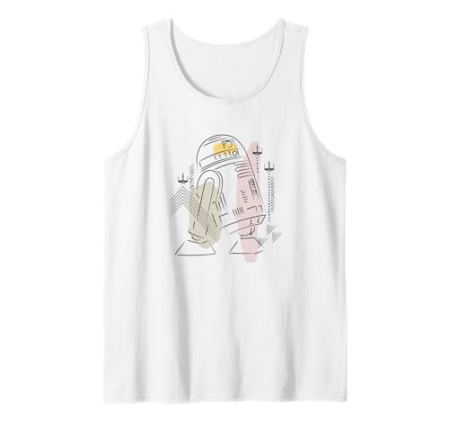 Débardeur Star Wars R2-D2 vêtement imprimé sans manches pour fan de saga
