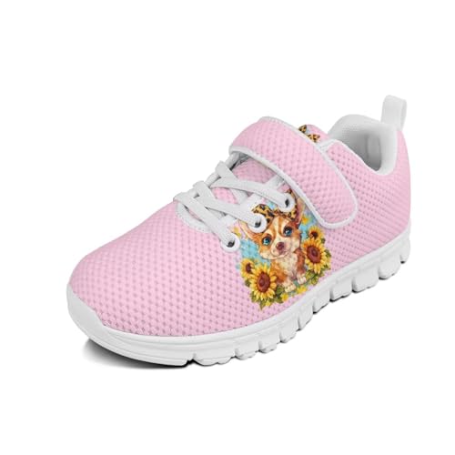 Doojoayie Kawaii Hedgehog Girls Slip On Sneakers Size 2.5 Running Shoes for Kids Girls Breathable Mesh Shoes for Summer Winter Boys and Girl Volleyball Bowling Shoes