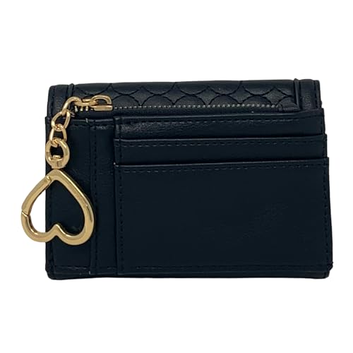 Juicy Couture Double Sided Trifold Wallet (Liquorice Heart Quilt), 13JCCECJC2