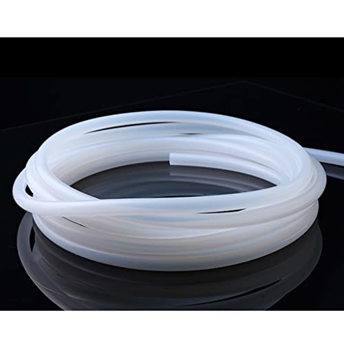 EDFMGH 1pcs 5m Industrial Grade Silicone Hose, 2 Mm 3 4 5 6 7 8 Mm High Temperature Resistant Rubber Pipe, Translucent Water Pipe(5x7mm)