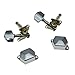 KAISH 6 Inline Semi-Closed Guitar Tuning Keys Pegs Guitar Tuners Machine Heads for Electric Guitars Chrome