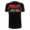 Metallica T Shirt Kill Em All Tracks Band Logo Official Mens Black L #1