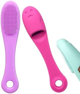 2 Pieces Facial Cleansing Brushes - Facial Cleansing Effective Black Acne Removal Massage - Multicolor