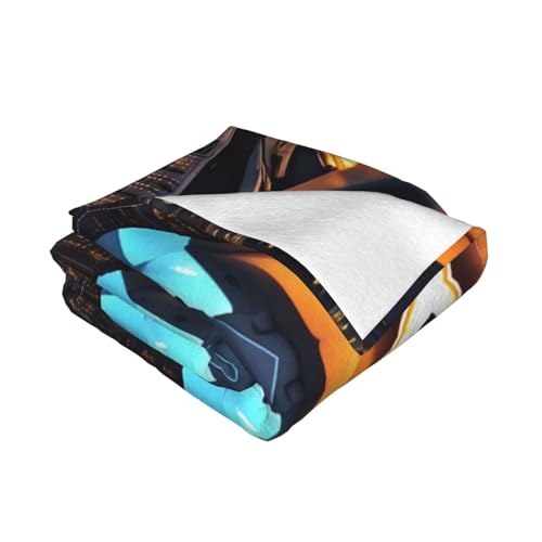 Couverture polaire en flanelle avion douce pour canapé et lit
