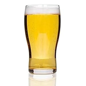 Large Beer Glasses Set of 4, 20 Oz Classic British Craft Beer Glass – 100% Safe Lead-Free Glass, Durable Father Pilsner Beer Drinking Glass Cups Pub Glassware Great Dad Gifts