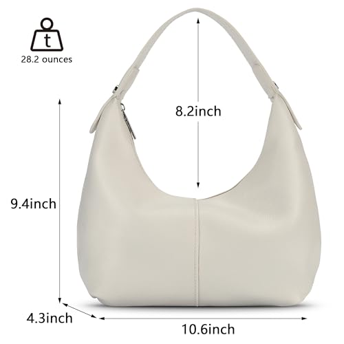 Image of Crescent Shoulder Bag for Women - Black Small Handbag With Only Two 'Purses' Detached