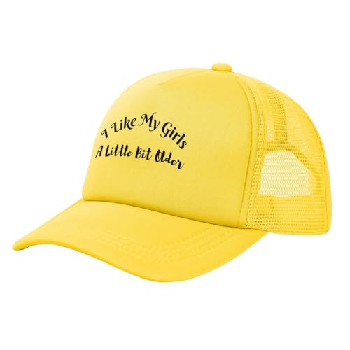 I Like My Girls A Little Bit Older Mesh Hat Funny Gag Trucker Hat for Women Girls Men Baseball Cap2