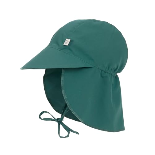 LÄSSIG Splash & Fun Baby und Kleinkind Sonnenhut mit Langen Nackenschutz mit UV-Schutz Green 3-6 Monate