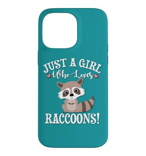 Funny Womens Just A Girl Who Loves Raccoon Lover �X�}�z�P�[�X iPhone 14 Pro Max �p