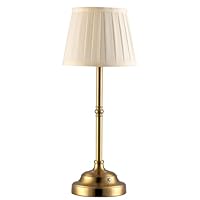 Kiven Lámpara De Mesa Inalámbrica, Lámpara Recargable De 1 Luz Con Pantalla De Tela Blanca, Sujetalibros Decorativo De Granja, Lámpara Inalámbrica Para Oficina, Decoración Del Hogar, Mesita De Noche