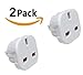 Produktbild RKINC Reiseadapterstecker, UK-Stecker auf USA, 10 A, 250 V, CE-geprüft, geeignet für USA, Kanada, Australien, Mexiko, Thailand, 2 Stück
