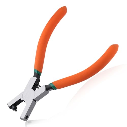 LEONTOOL Watch Band Leather Hole Punch Plier Universal 2.0mm Round Hole Puncher Pliers Shoe Strap Hole Puncher Wrist Belt Punch Hole Tool Repair Tools for Belts, Shoes, Fabric, DIY Crafts Projects