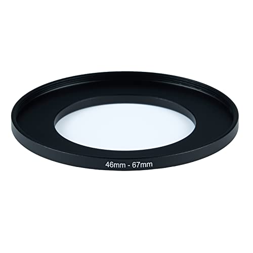 Image of 46mm to 67mm Step-Up Ring Filter Adapter,for All Brands UV ND CPL, Metal Ring Step-Up Rings Adapter Filter (46mm-67mm)