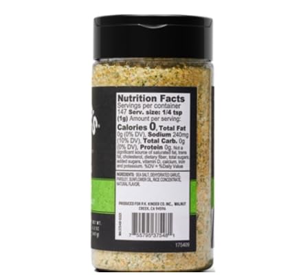 Miniatura 3 de Kinders - Sal de ajo y sal marina de primera calidad, peso neto, 5.2 oz (147 g)