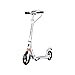 FQCD Pieghevole Scooter for Adulti/Giovani, Oversize 200 Millimetri Ruote Scooter con Freno a Mano/Teenager Scooter Calcio (Size : White)