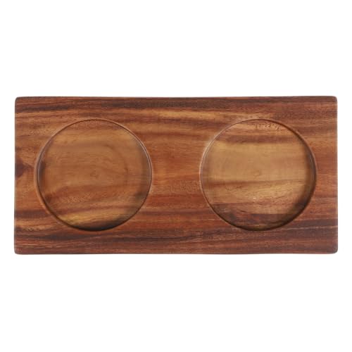 Homoyoyo Bandeja de Madera para Sal y Pimienta Multifuncional Soporte Versátil para Molinillos y Botellas Accesorio Esencial para Cocina y Comedor Regalo Práctico para Ocasiones Especiales