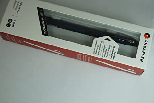 Sheaffer Lembrete fino, silhueta elegante, clipe clicável inovador caneta esferográfica laca azul fo