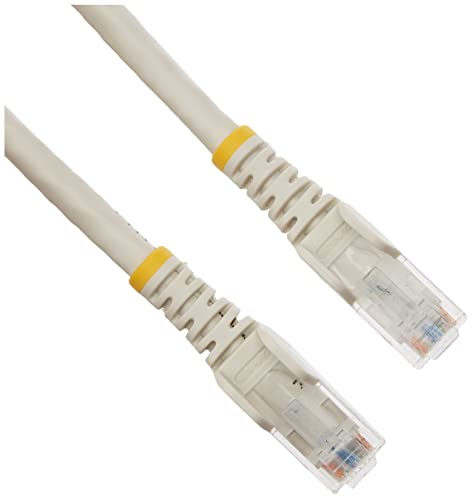 StarTech.com Câble réseau Cat6 Gigabit UTP sans crochet de 1m - Cordon Ethernet RJ45 anti-accroc - M/M - Blanc (N6PATC1MWH)