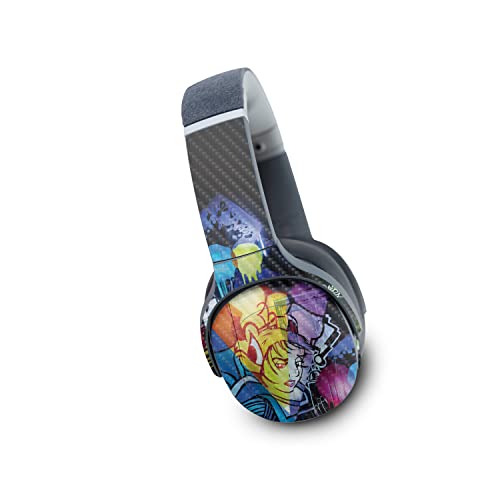Image of MightySkins Carbon Fiber Skin Compatible with Skullcandy Crusher Evo Wireless - Midnight Mischief | Protective, Durable Textured Carbon Fiber Finish | Easy to Apply