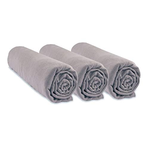 BaSaTex Bio Jersey Spannbettlaken 100% GOTS Zertifizierte Baumwolle | Spannbetttuch in Allen Größen | 140x200 – 160x200 cm | Lindgrün 2 3 Spannbettlaken, 70 x 160 cm, Babybett, Kinderbett, 70 x 160 cm, 100% Bio-Baumwolle, Haselnuss, dehnbar & atmungsaktiv, gesunder Schlaf, Marke Easy Dort | GOTS-zertifiziert | Made in Europe