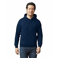 Gildan Men's Fleece Hooded Sweatshirt, Navy, Small