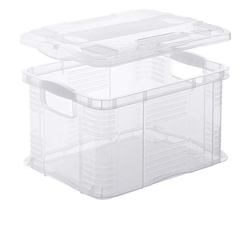 Rotho Agilo Deckel zu Aufbwahrungsbox Agilo A3, Kunststoff (PP) BPA-frei, transparent, A3 (60,0 x 39,5 x 4,0 cm)