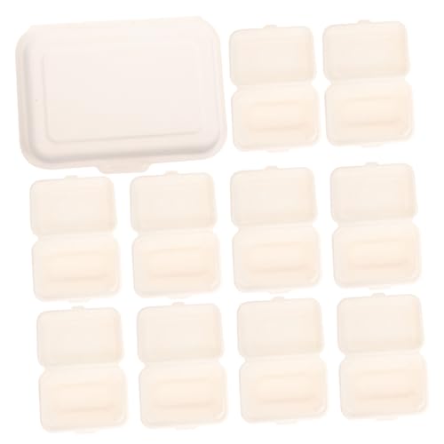 Cabilock Disposables Takeout Box 50ct Paper Containers for Takeout Snacks French Fries Safe for Food Directly Easy Handling