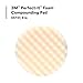 Perfect-It 3M Foam Compounding Pad, 05737, Inset, Single Sided, Hook and Loop, 8 in , White