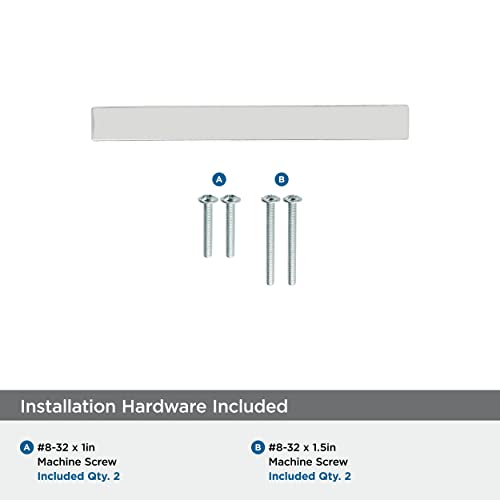 Image of Amerock Monument 3 inch (76mm) Center-to-Center Polished Nickel Cabinet Pull - 10 Pack