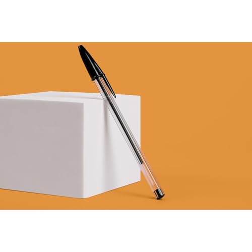 BIC Crystal Original Długopis Kulkowy Średnia Końcówka (10 mm) - Czarny Tusz Opakowanie 10 szt