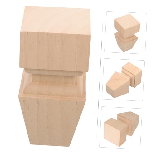 Patas de sofá de madera talladas para solucionar muebles bajos o dañados 4