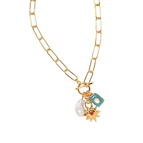 Pendentif coloré collier de matériau en acier robuste FBHSY, le cadeau idéal