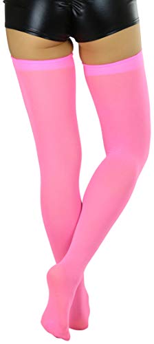 Image of ToBeInStyle Women's Nylon Thigh High Schoolgirl Opaque Stockings