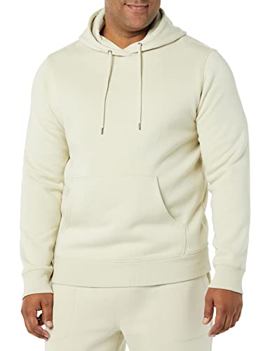 Goodthreads Sudadera en forro polar con efecto lavado y capucha Hombre, Beige, L Cover