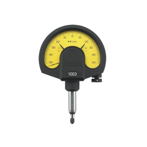 OJJHO Comparateur à Cadran mécanique 1003 4334011, Plage ± 50, résolution 1 um, répétabilité 0,5 um, Force de Mesure 3N, Compteur à Ressort de Torsion
