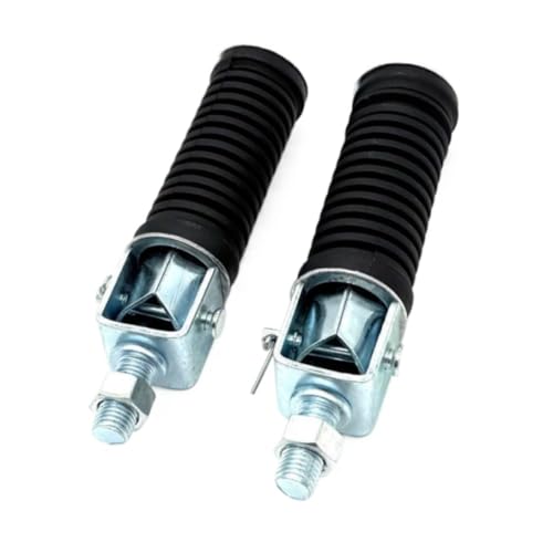1Pair Universal Foldable Motorcycle Rear Pillion Footpegs Footrests 10mm Thread Compatible With Automotive Motorcycle Parts Works With ATV UTV Motorbike