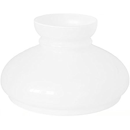 Campanella Paralume In Vetro - Ricambio Per Lampade, H 10.5 Cm, &Oslash; 13.5 Cm, Ferro E Ottone, Made In Italy