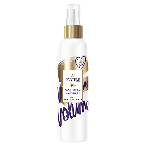 Pantene Pro-V Spray Voluminizador y Texturizante Natural con Protección Frente al Calor, para Cabello Fino, con Biotina, 250 ml